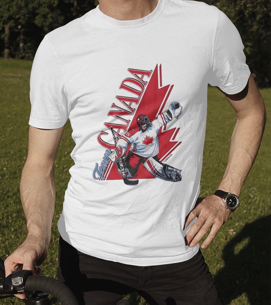 Team Canada Hockey Goalie Maple Leaf T-Shirt