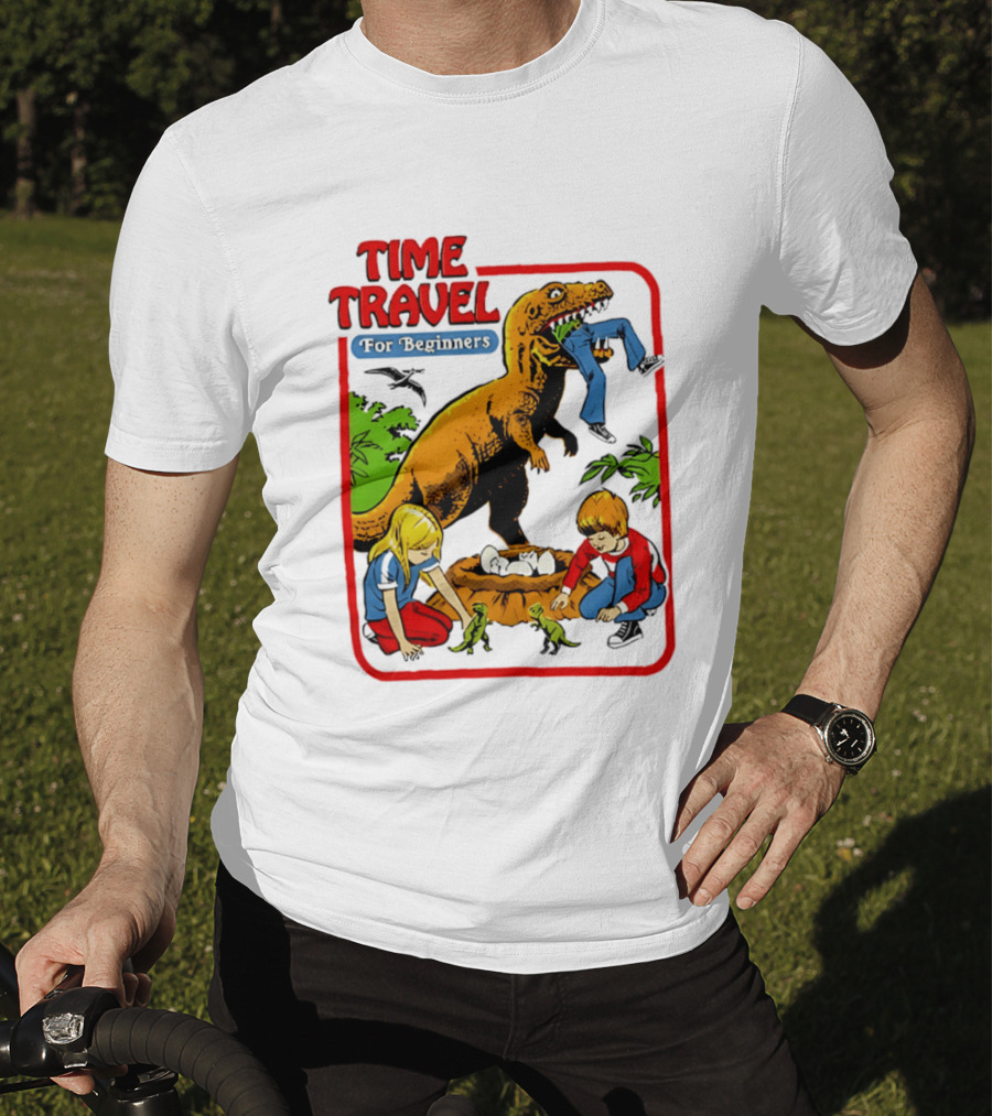 Time Travel For Beginners Dinosaur Adventure With Kids And Rex T-Shirt