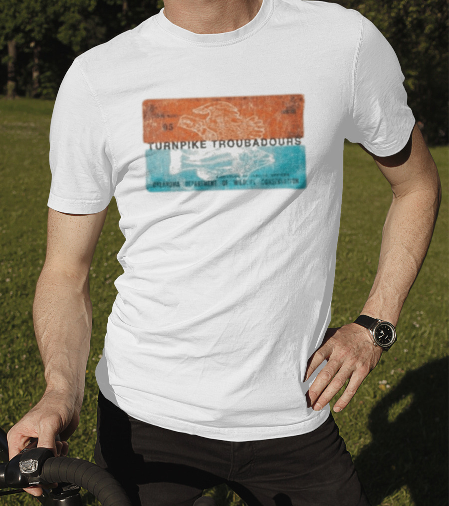 Turnpike Troubadours Oklahoma Department Of Wildlife Conservation 05 Eagle And Fish T-Shirt