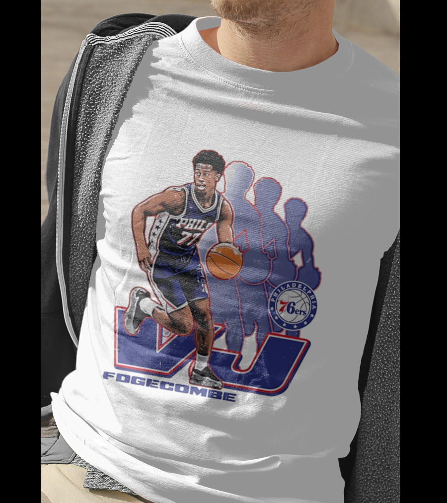 Philadelphia 76ers VJ Edgecombe Basketball Action T-Shirt