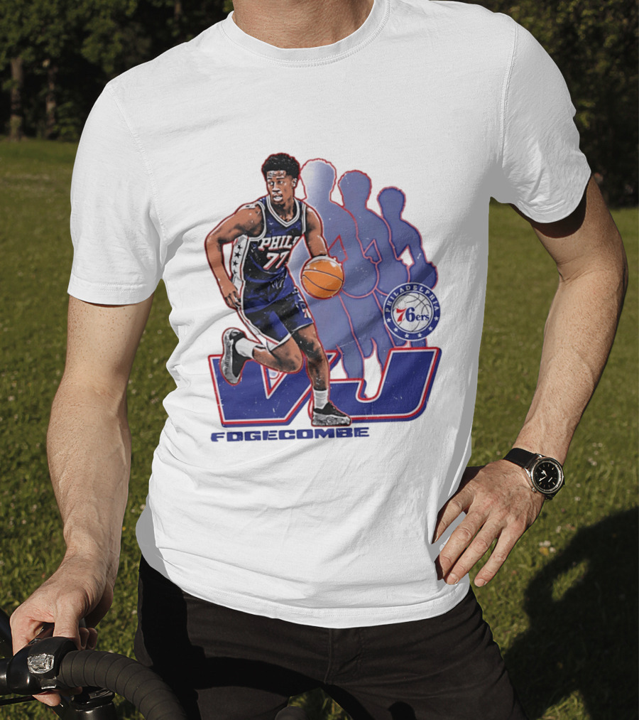 Philadelphia 76ers VJ Edgecombe Basketball Action T-Shirt