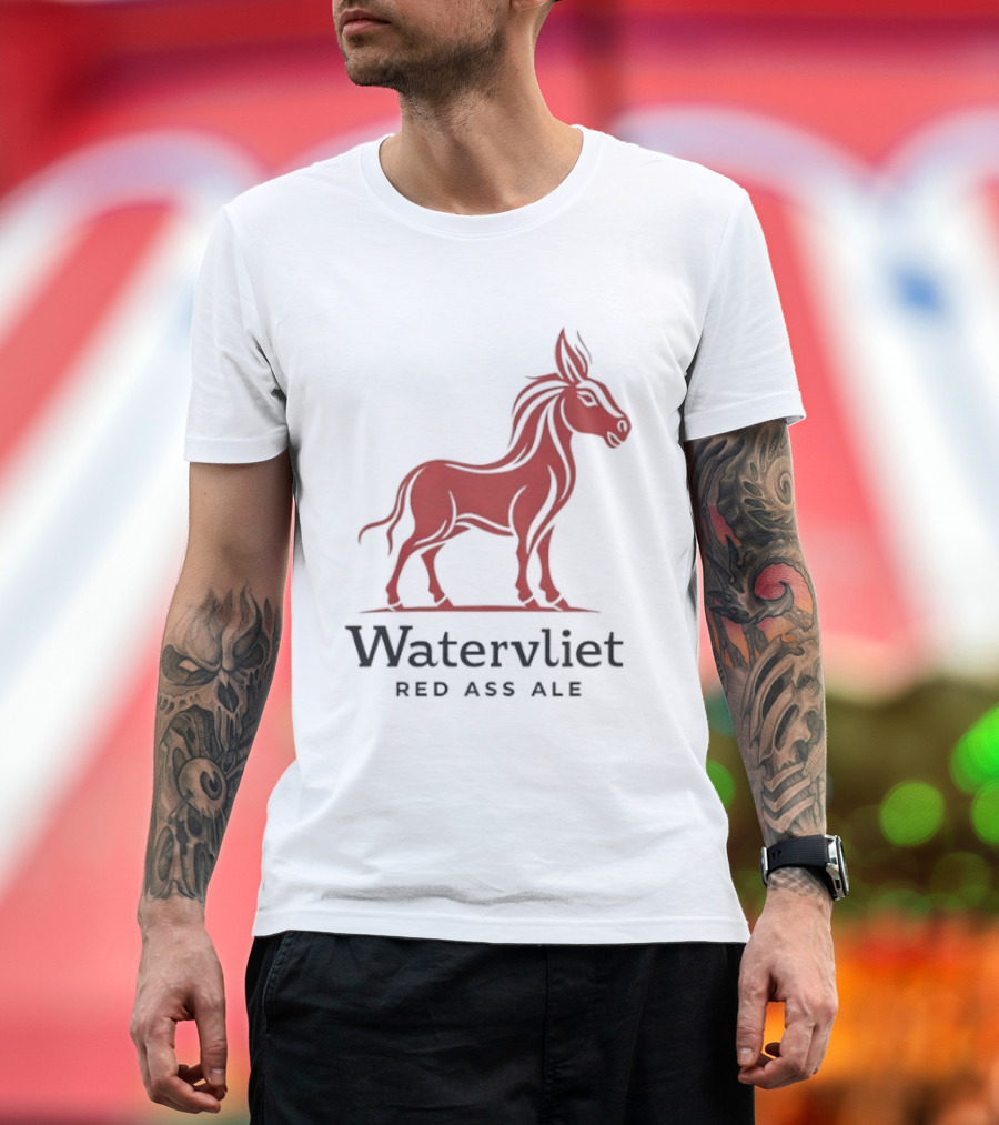 Watervliet Red Ass Ale Donkey T-Shirt