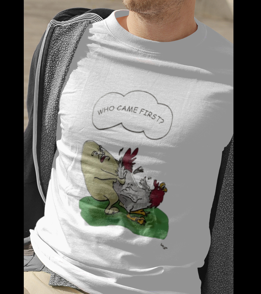 Who Came First Pete Townshend Chicken Humor T-Shirt