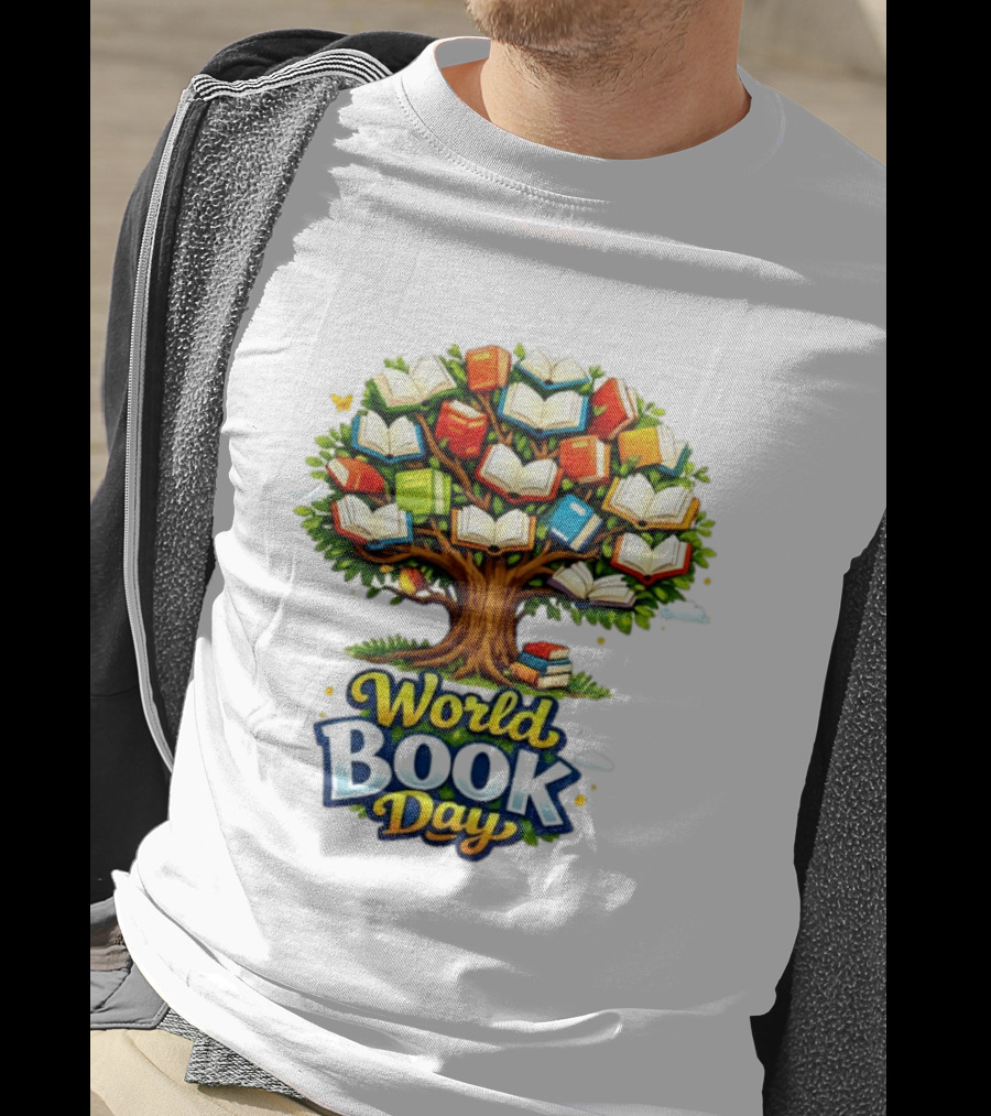 World Book Day Tree Of Knowledge With Books T-Shirt