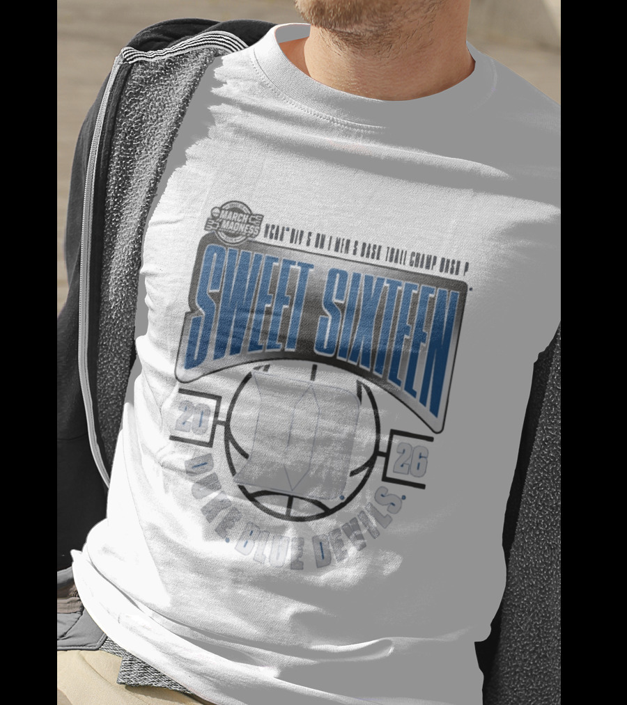 March Madness 2026 Duke Blue Devils Sweet Sixteen NCAA Basketball Tournament T-Shirt