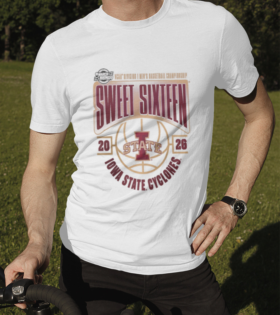 NCAA Men's Basketball 2026 Iowa State Cyclones Sweet Sixteen March Madness T-Shirt