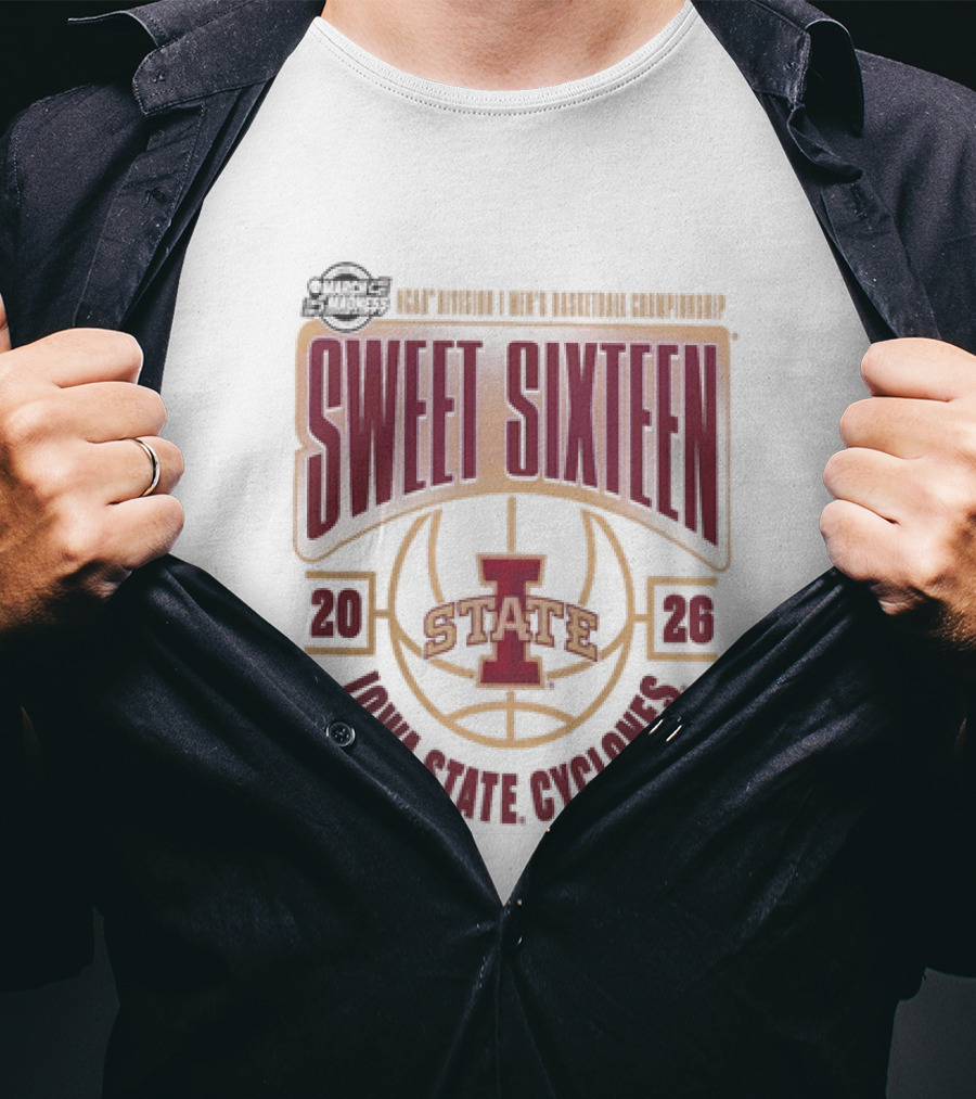 NCAA Men's Basketball 2026 Iowa State Cyclones Sweet Sixteen March Madness T-Shirt