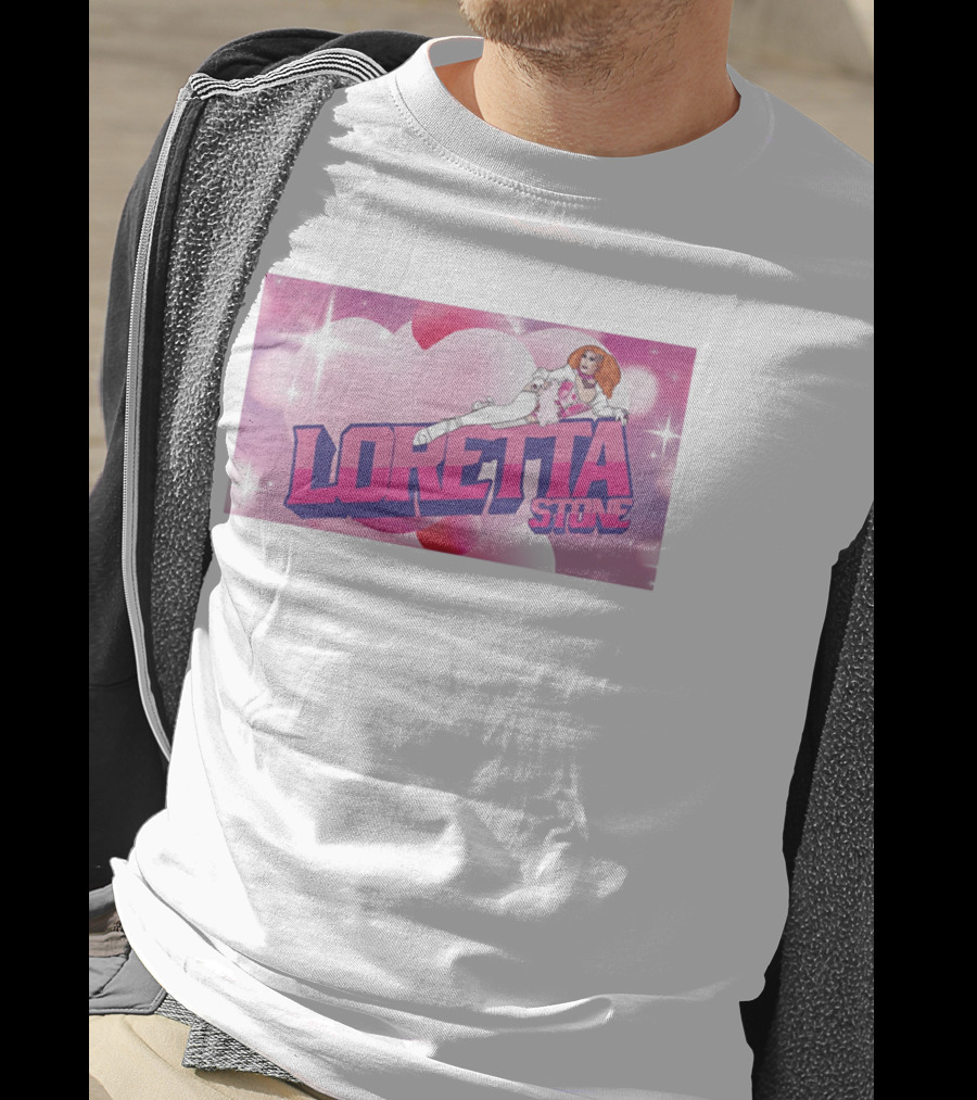 Loretta Stone Miss Cornfed Comedy Fantasy Style Sparkling Heart T-Shirt