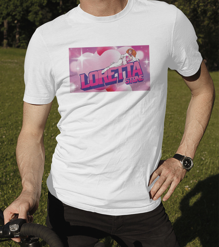 Loretta Stone Miss Cornfed Comedy Fantasy Style Sparkling Heart T-Shirt