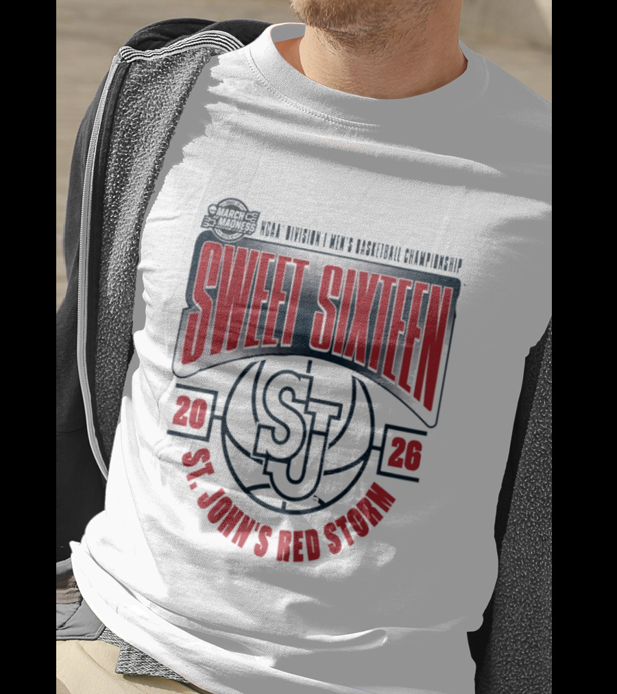 NCAA Division I Men's Basketball Championship 2026 St. John's Red Storm Sweet Sixteen T-Shirt