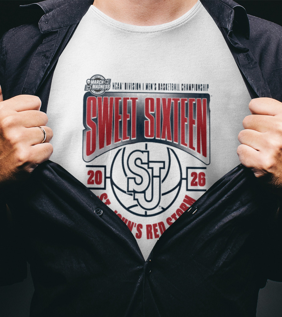 NCAA Division I Men's Basketball Championship 2026 St. John's Red Storm Sweet Sixteen T-Shirt