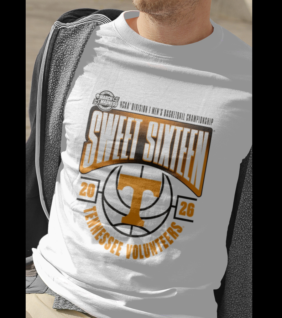 2026 NCAA March Madness Tennessee Volunteers Sweet Sixteen Tournament T-Shirt