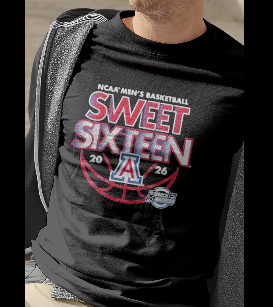 NCAA Men's Basketball Arizona Sweet Sixteen March Madness 2026 T-Shirt