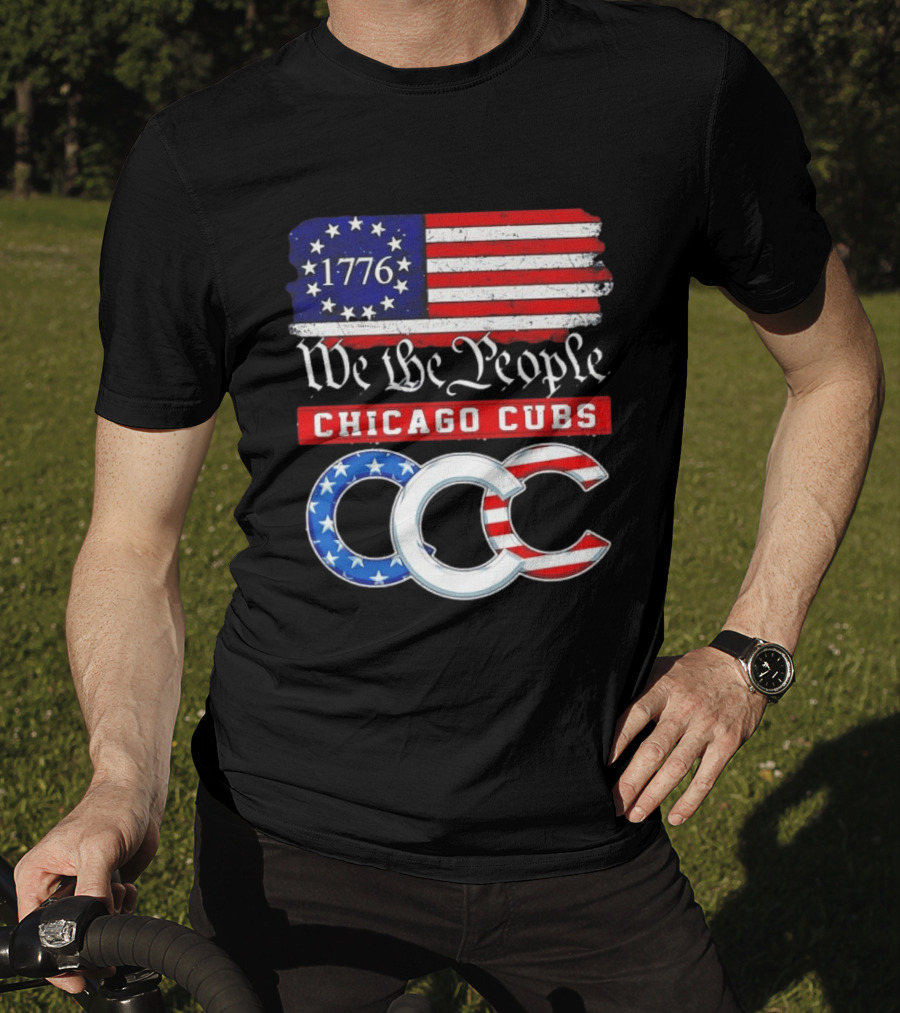 Chicago Cubs We The People 1776 Flag CCC Stars And Stripes 250th Anniversary T-Shirt