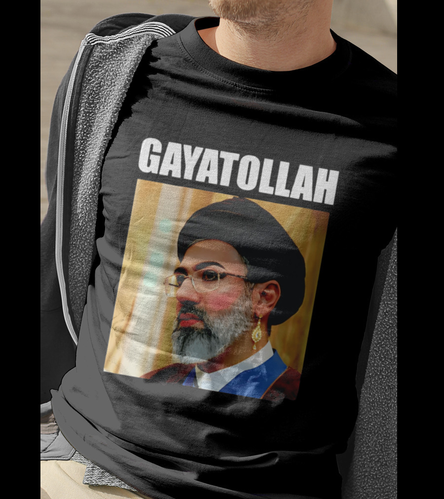 GAYATOLLAH Meme Featuring Mojtaba Khamenei Parody With Jewelry And Makeup T-Shirt