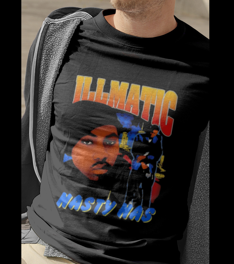 Nasty Nas Illmatic Urban Album Cover T-Shirt