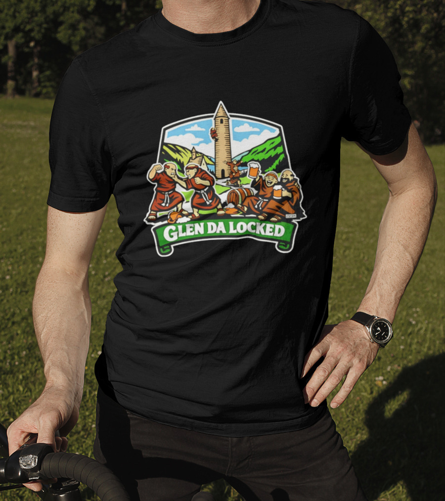 Glen Da Locked Monks Medieval Tower And Ale Celebration T-Shirt