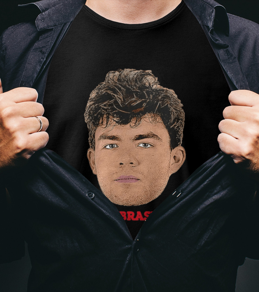Henry Burt Nebraska Cornhuskers Big Head Face Cutout T-Shirt
