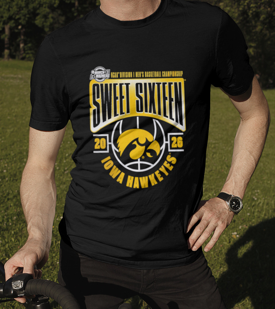 2026 Iowa Hawkeyes NCAA Basketball Sweet Sixteen March Madness Tournament T-Shirt