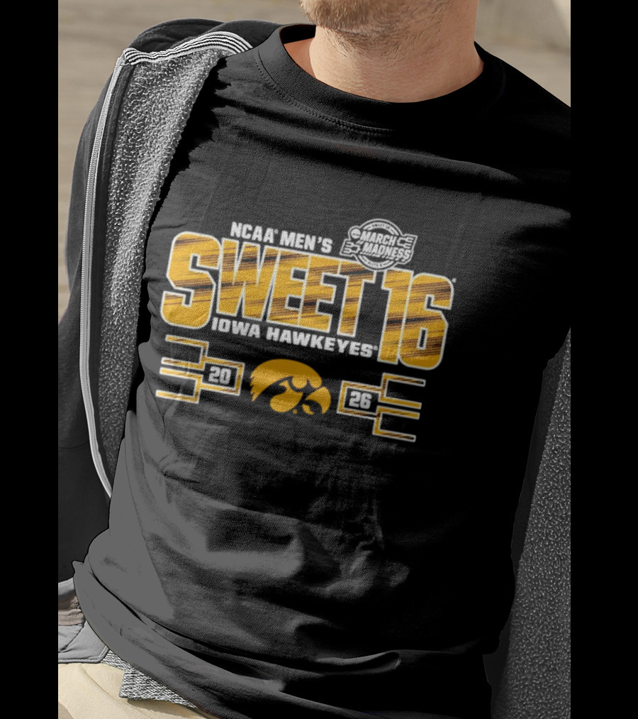 NCAA Men's Sweet 16 Iowa Hawkeyes 2026 Basketball Tournament Bound T-Shirt