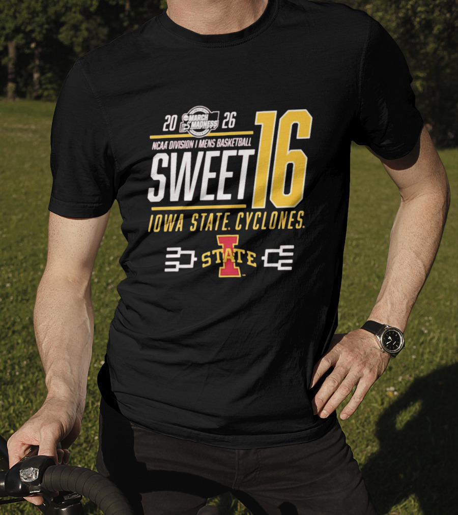 Iowa State Cyclones 2026 NCAA March Madness Sweet 16 Bound Men's Basketball T-Shirt