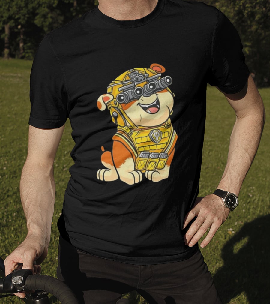 Rubble Construction Paw Patrol Dog Night Vision Goggles T-Shirt