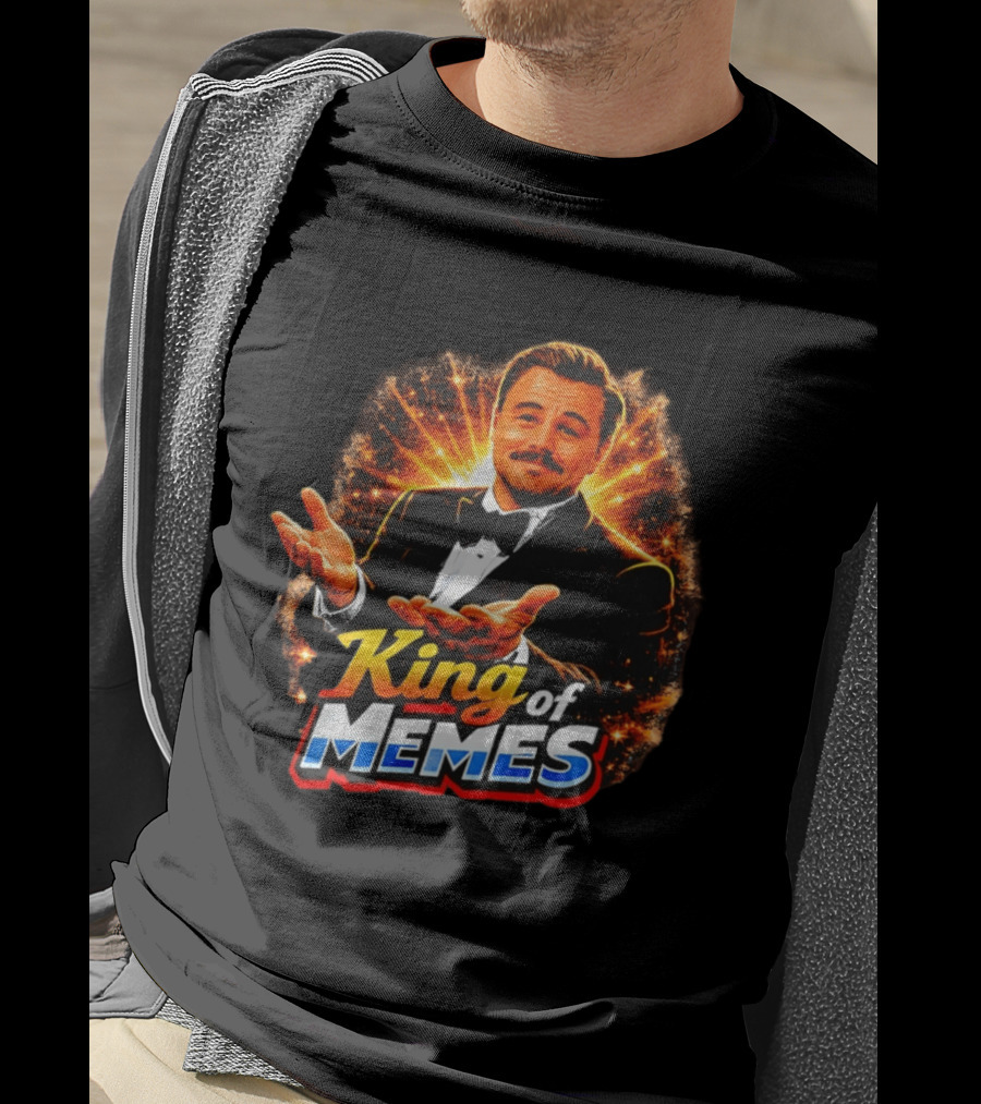 King Of Memes Leonardo DiCaprio Tuxedo Gesture Meme T-Shirt