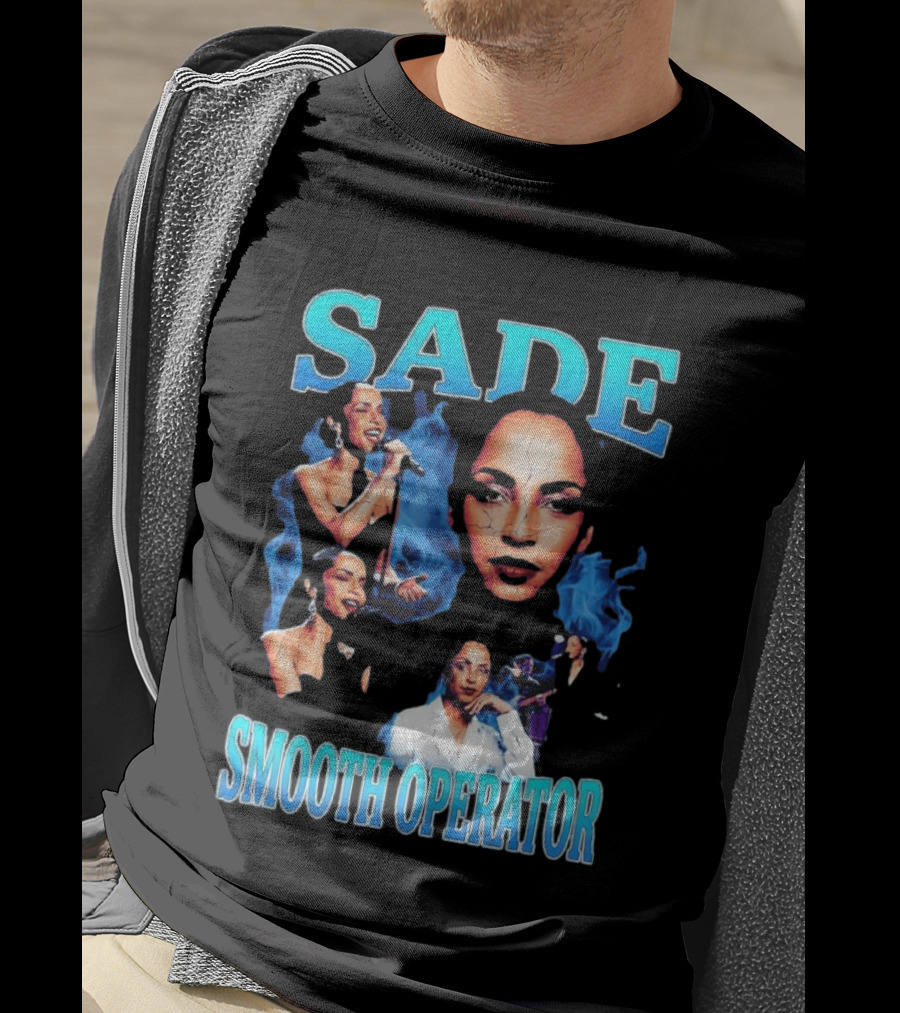 Sade Smooth Operator 90's Iconic Style Retro Music Collage T-Shirt