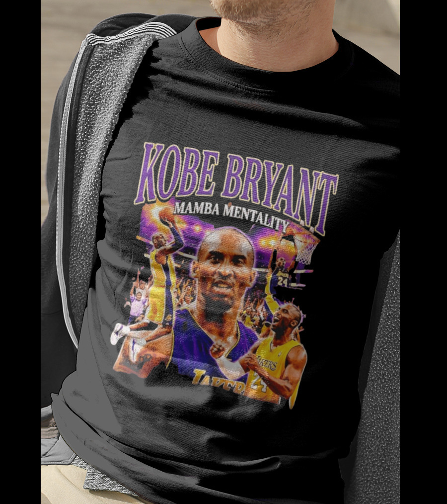 Kobe Bryant Mamba Mentality Los Angeles Lakers NBA 24 T-Shirt