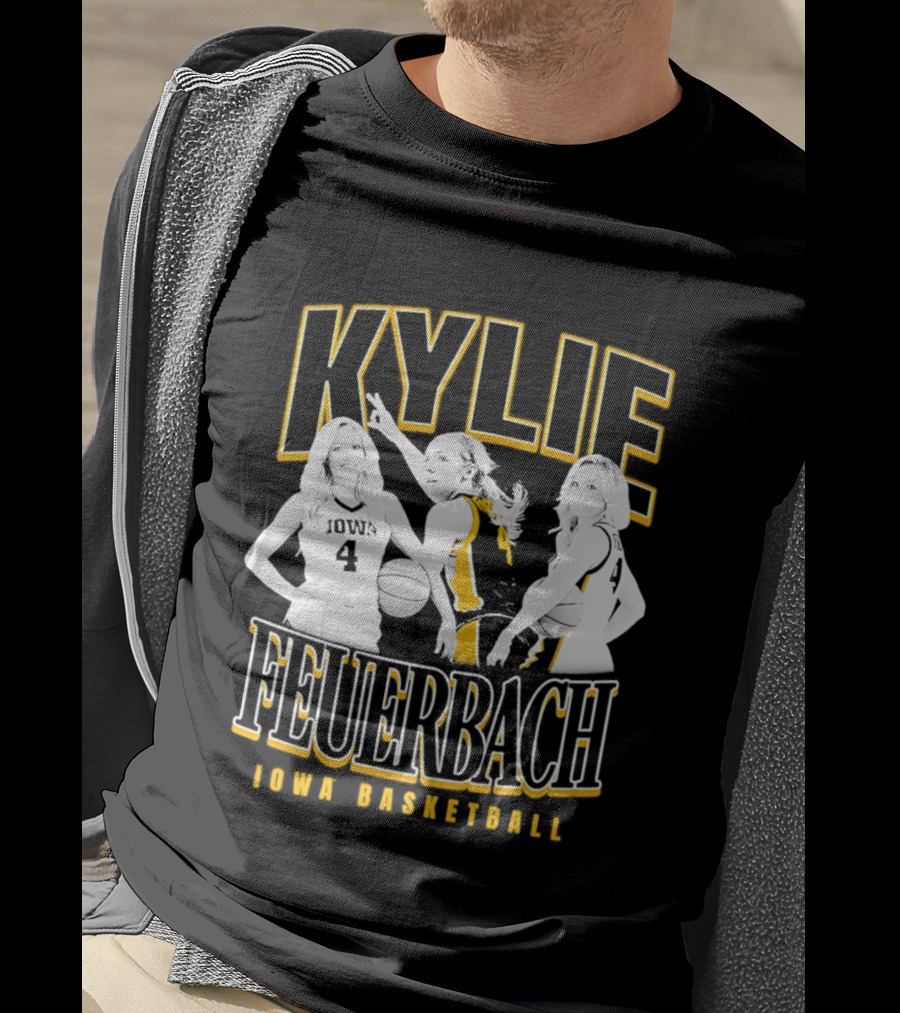 Kylie Feuerbach Iowa Basketball Hawkeyes 4 90s T-Shirt