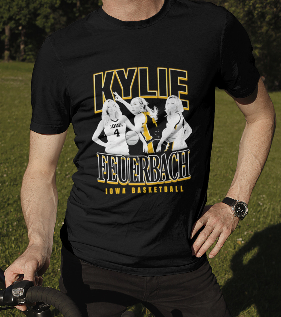 Kylie Feuerbach Iowa Basketball Hawkeyes 4 90s T-Shirt