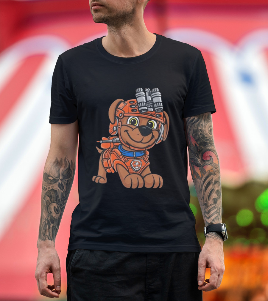 Zuma PAW Patrol Water Rescue Pup With Anchor Emblem And Goggles T-Shirt