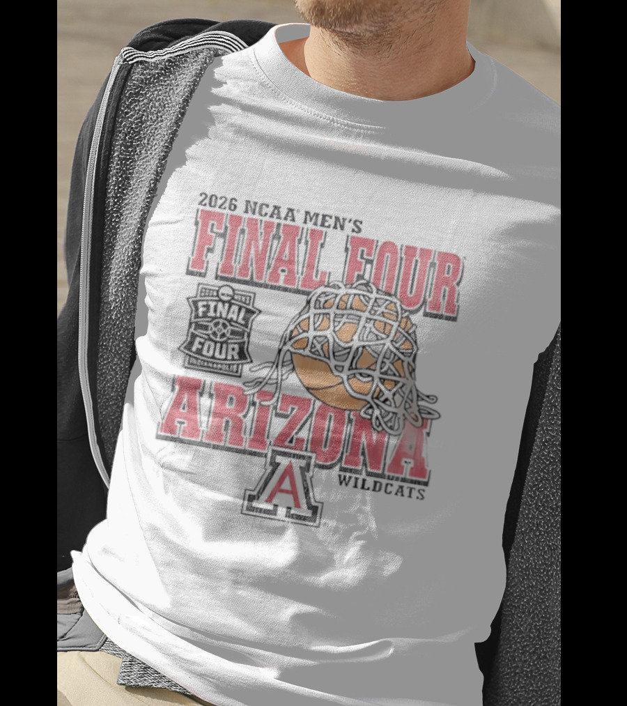 2026 NCAA Men's Final Four Arizona Wildcats Basketball T-Shirt