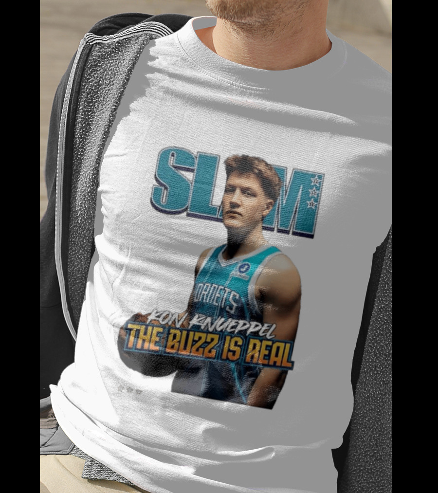 SLAM Kon Knueppel The Buzz Is Real Hornets Basketball T-Shirt