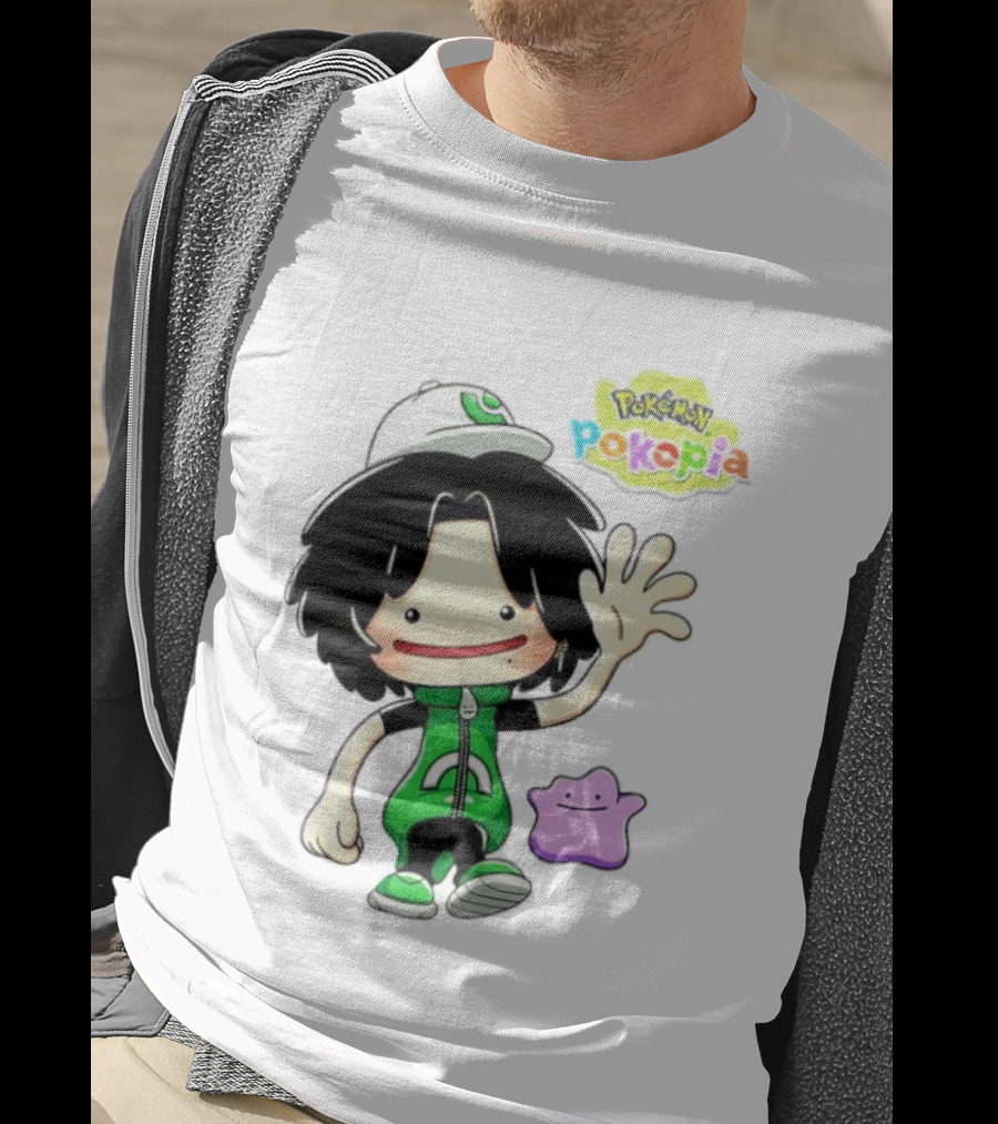 Pokemon Pokopia Cartoon Character With Ditto T-Shirt