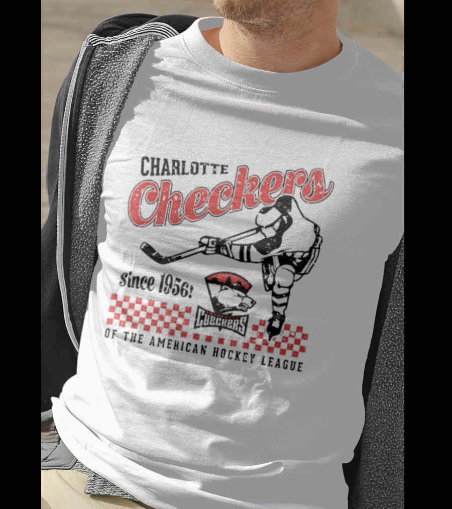 Charlotte Checkers Since 1956 American Hockey League Player And Team T-Shirt