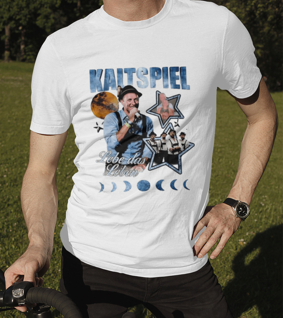 Kaltspiel Lebe Das Leben Moon Phases Band Performance T-Shirt