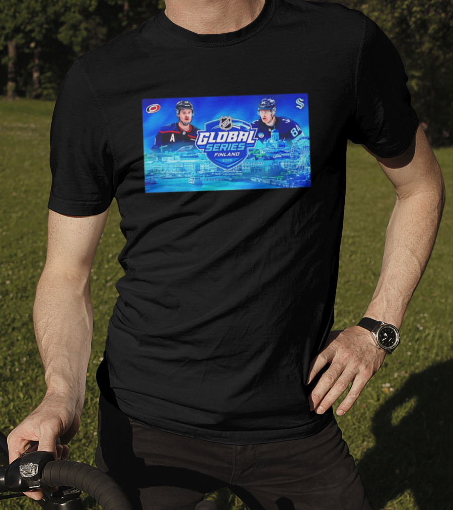 2026 NHL Global Series Finland Carolina Hurricanes Vs Seattle Kraken Helsinki Event T-Shirt
