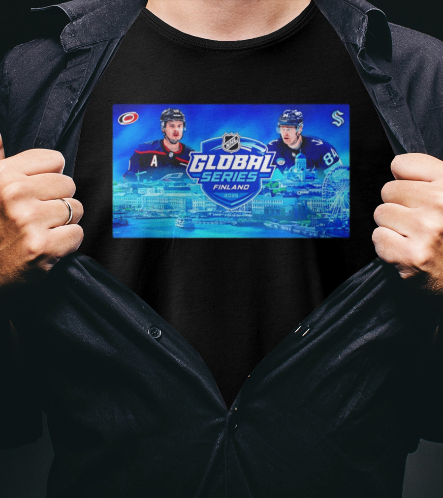2026 NHL Global Series Finland Carolina Hurricanes Vs Seattle Kraken Helsinki Event T-Shirt