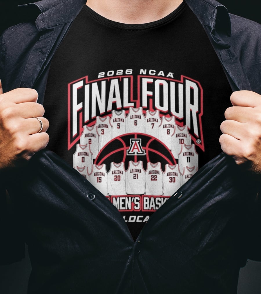 2026 NCAA Final Four Arizona Men's Basketball Wildcats T-Shirt