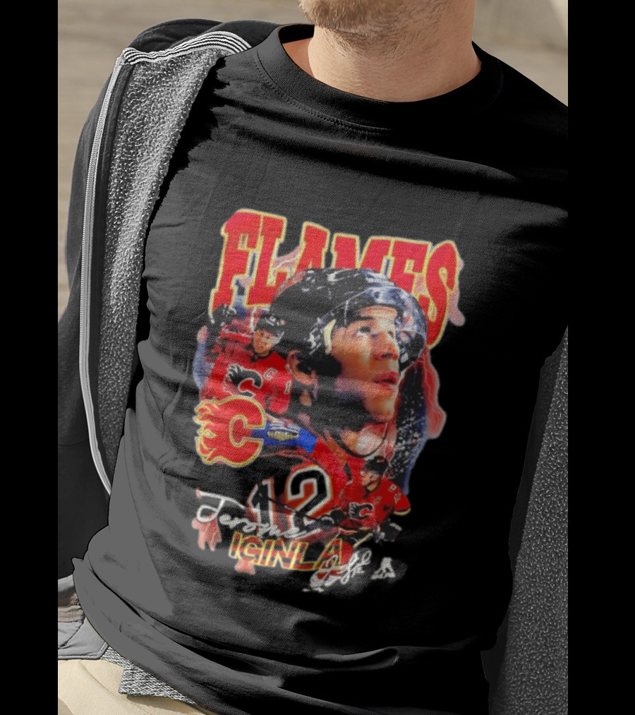 Jarome Iginla Calgary Flames Number 12 Hockey Legend T-Shirt
