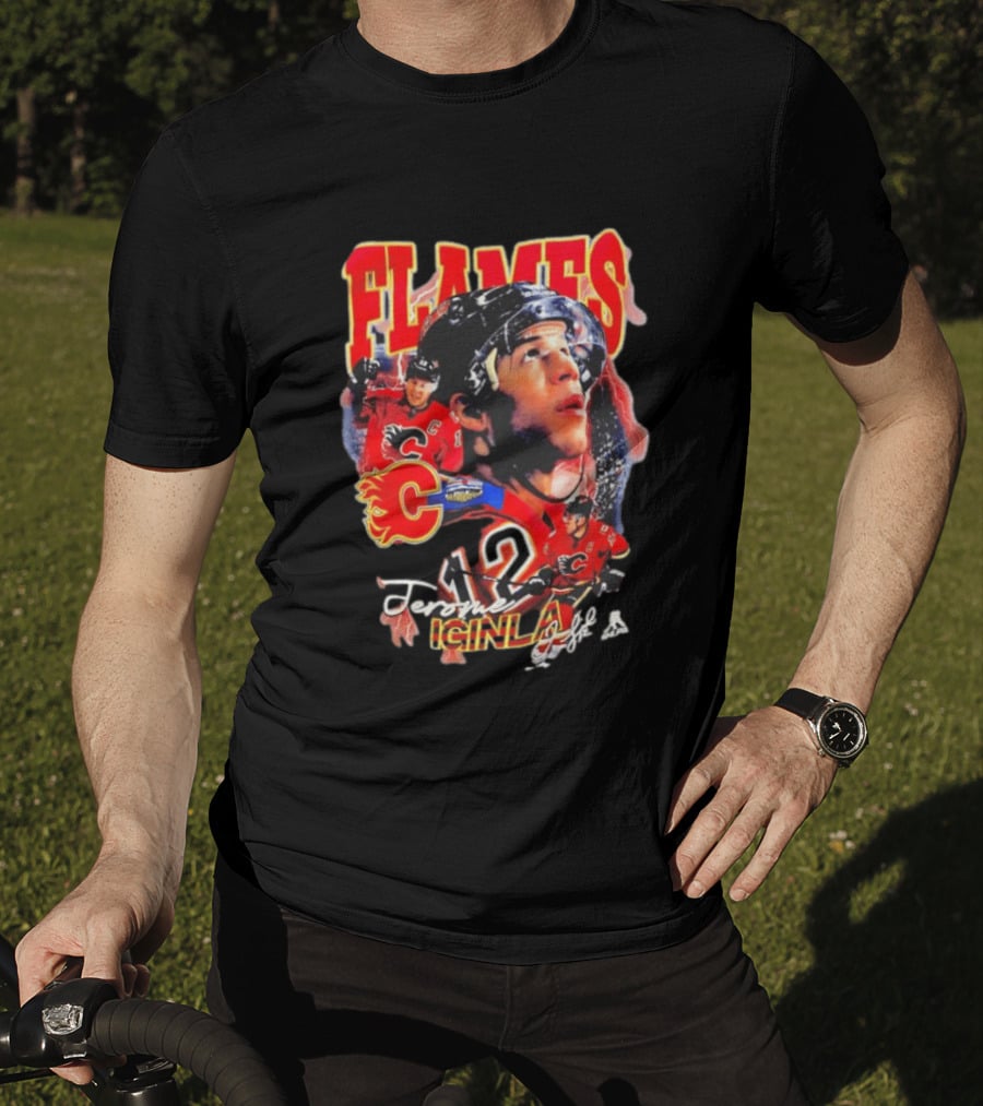 Jarome Iginla Calgary Flames Number 12 Hockey Legend T-Shirt