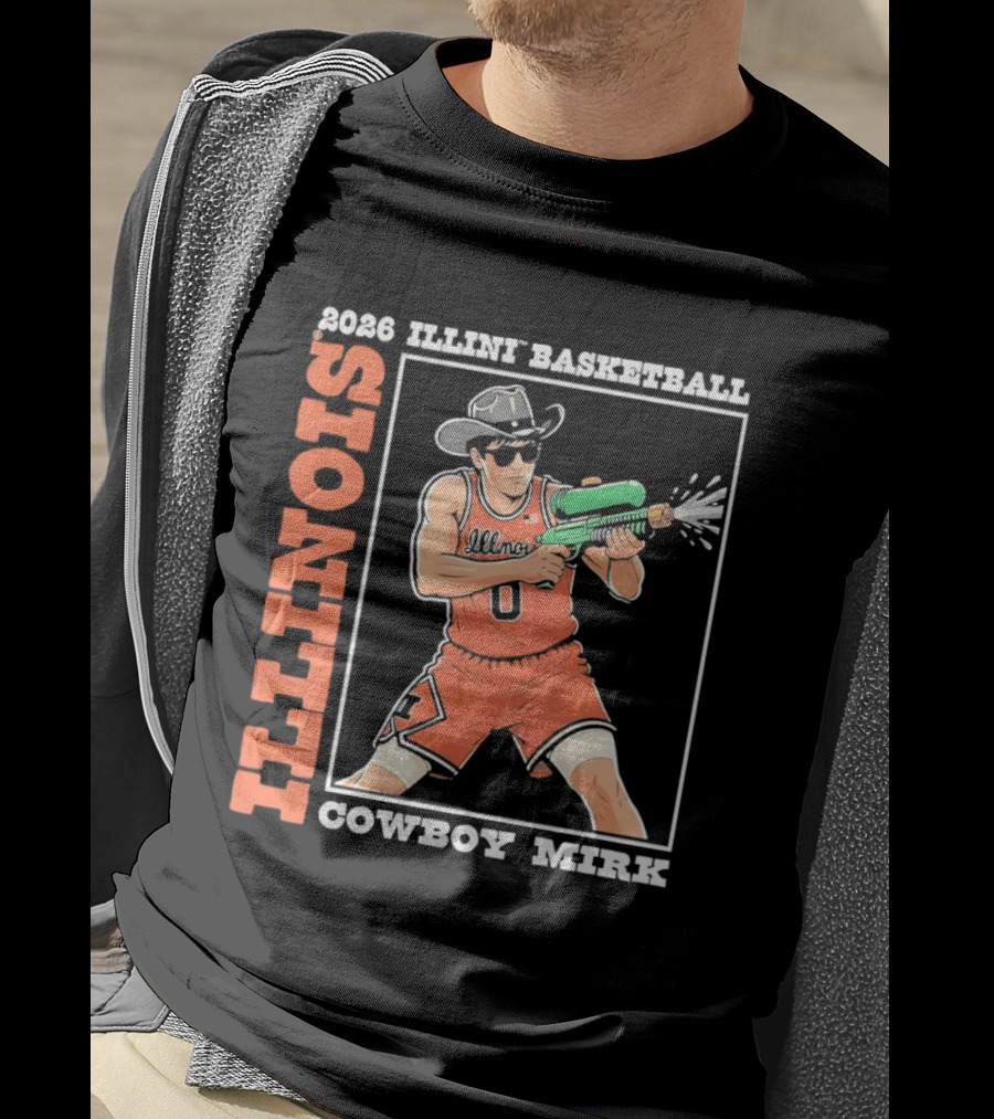 2026 Illinois Basketball Cowboy Mirk T-Shirt