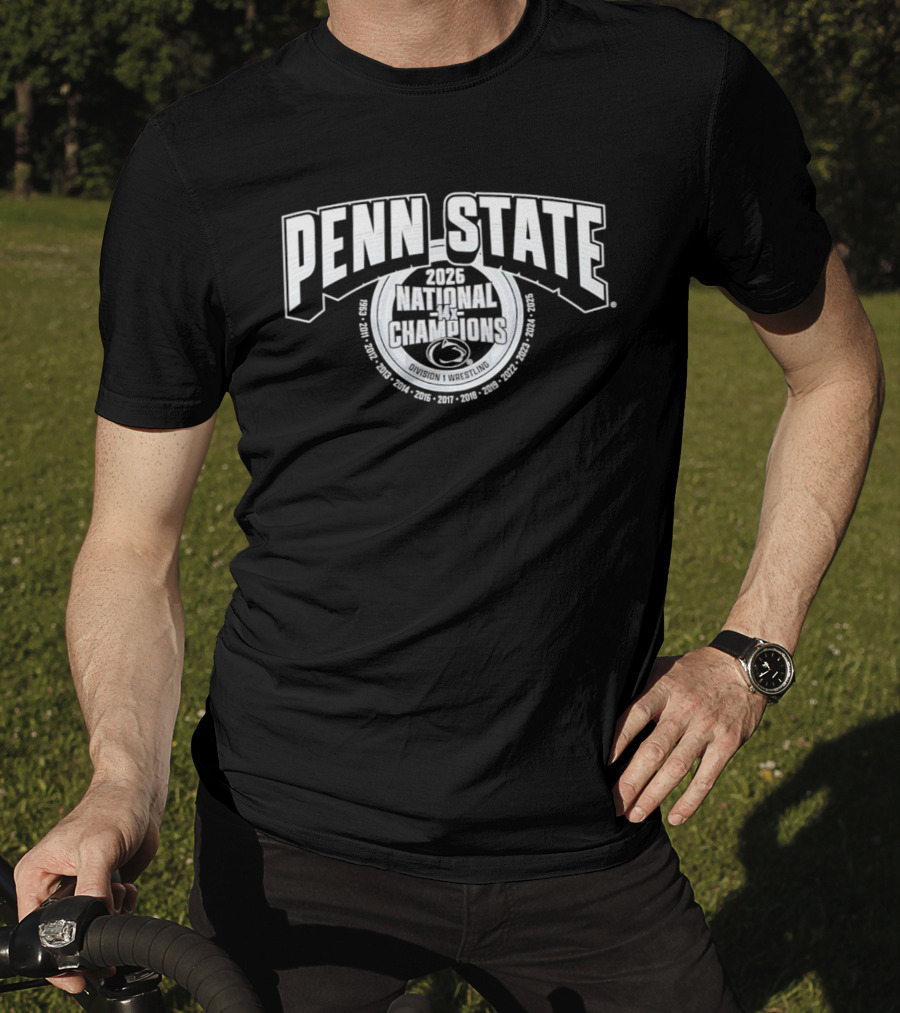 Penn State 2026 National Champions Wrestling 14X T-Shirt