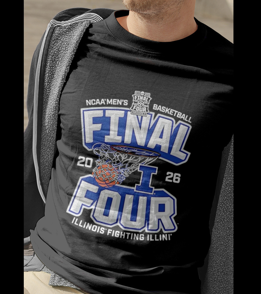 NCAA Men's Basketball Final Four 2026 Illinois Fighting Illini T-Shirt