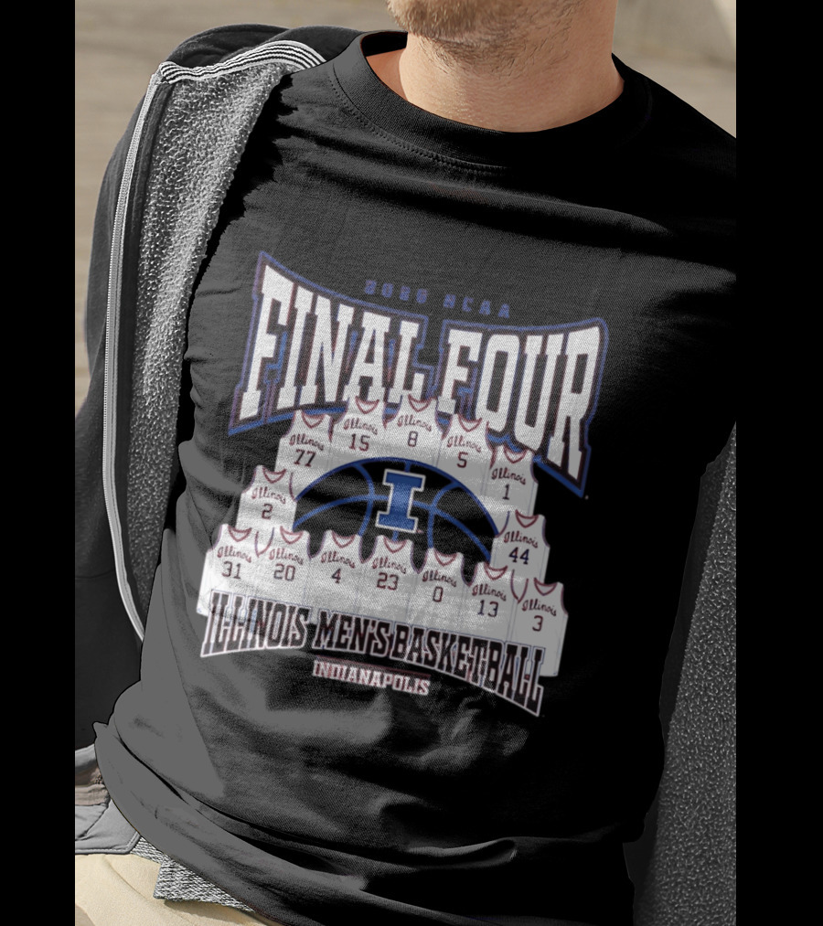 2026 NCAA Final Four Illinois Men's Basketball Indianapolis T-Shirt