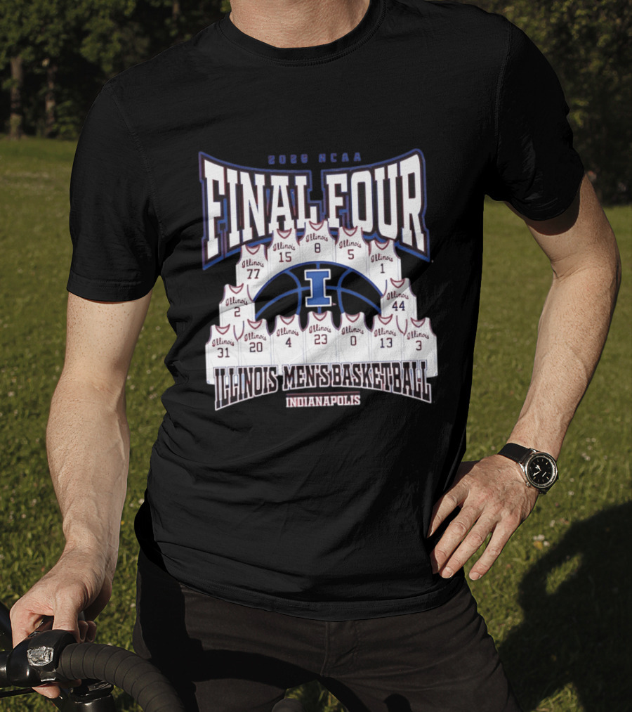 2026 NCAA Final Four Illinois Men's Basketball Indianapolis T-Shirt