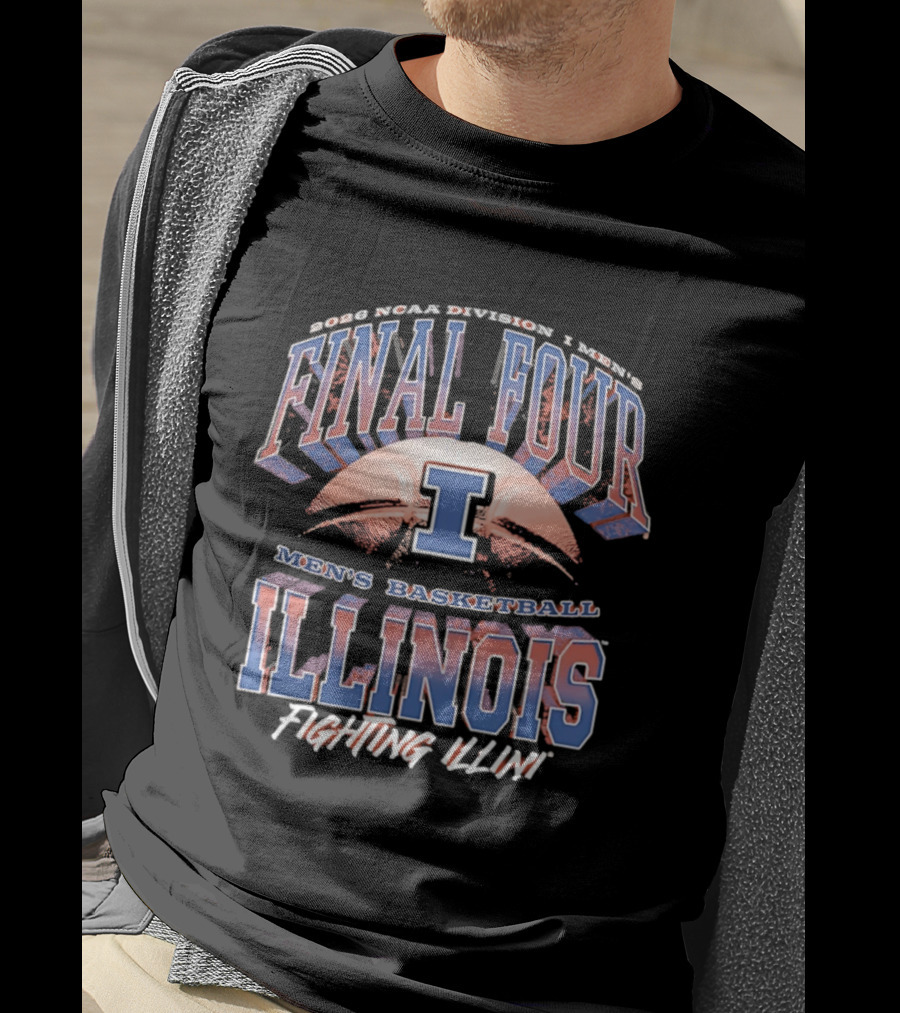 NCAA Division I Finals 2026 Illinois Fighting Illini Men's Basketball March Madness T-Shirt
