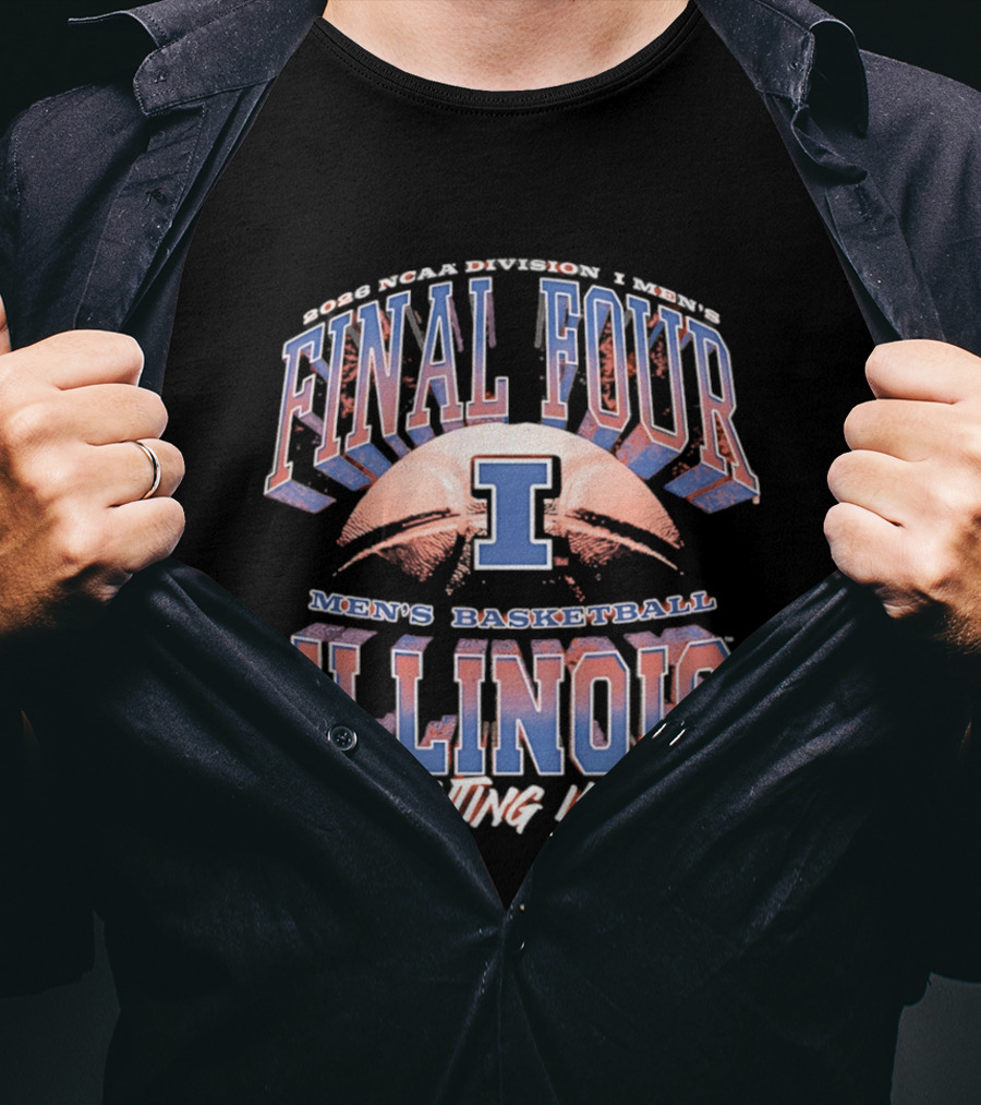NCAA Division I Finals 2026 Illinois Fighting Illini Men's Basketball March Madness T-Shirt