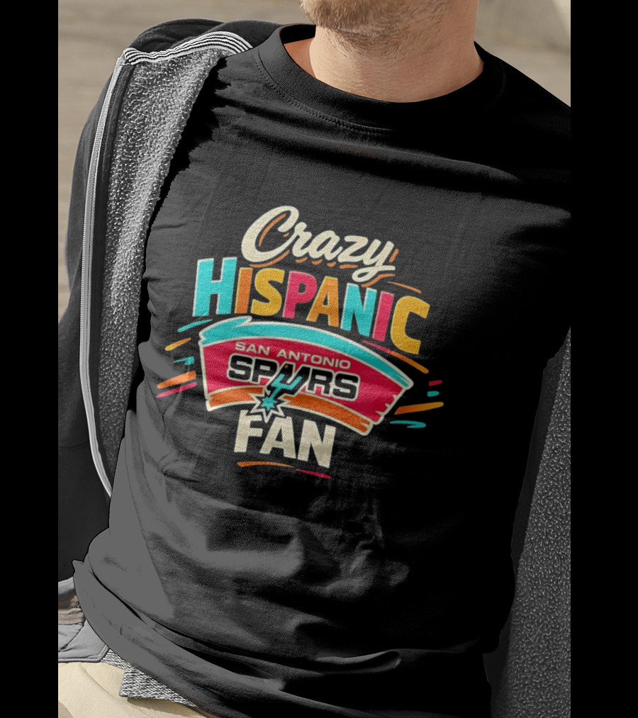 San Antonio Spurs Crazy Hispanic Fan T-Shirt